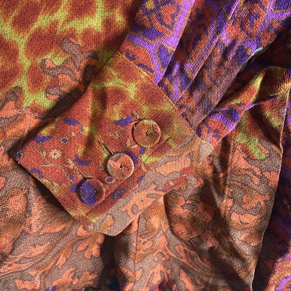 Bazar de Christian Lacroix Floral Blouse made in France Size 34 Gorgeous! - Picture 5 of 5